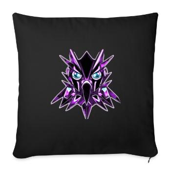 Cyber Eule 2 - Sofakissen mit Füllung 45 x 45 cm - Schwarz - Vorne