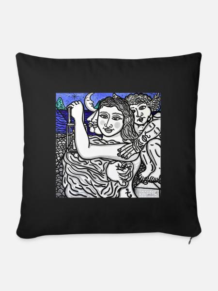 Die Laterne - Sofakissen mit Füllung 45 x 45 cm - Schwarz