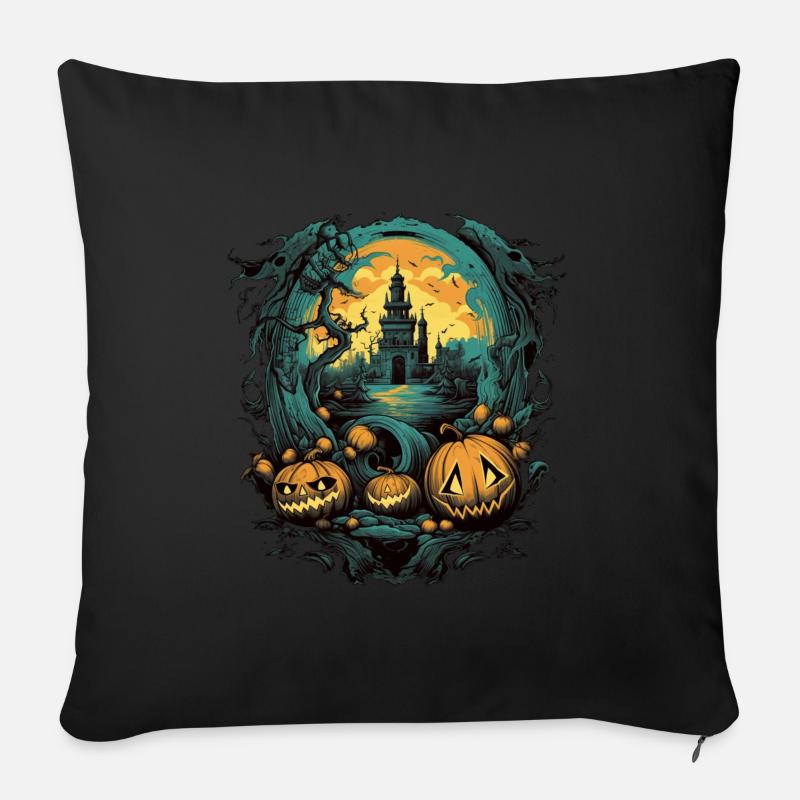 Halloween - Sofakissen mit Füllung 45 x 45 cm - Schwarz