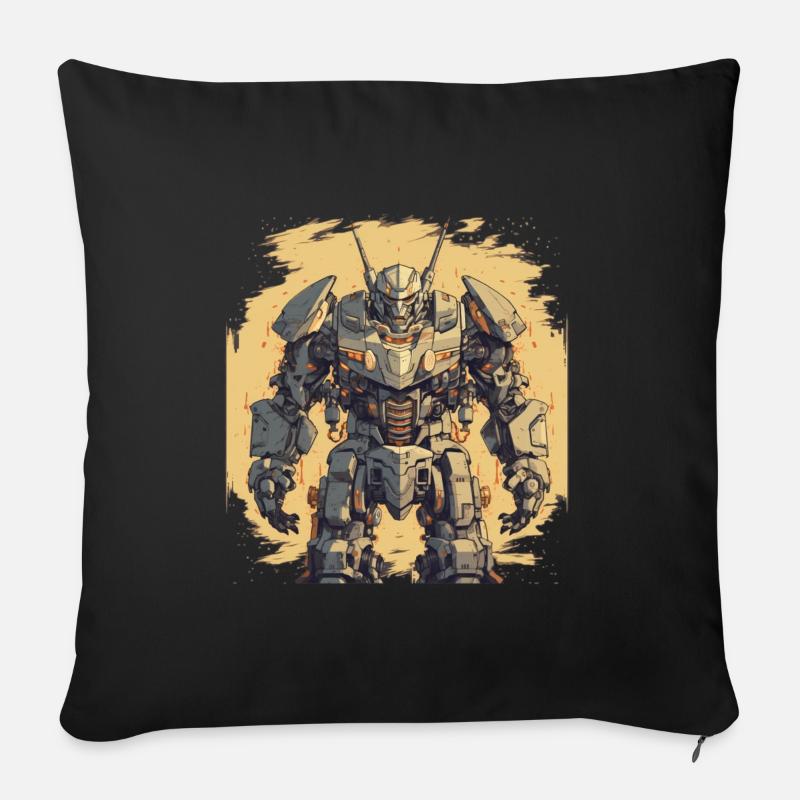 Mecha - Sofakissen mit Füllung 45 x 45 cm - Schwarz
