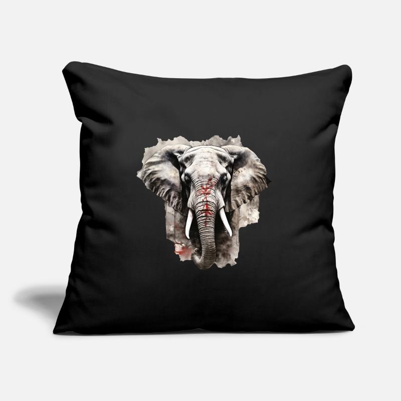 Elefant Sofakissen mit Füllung 45 x 45 cm