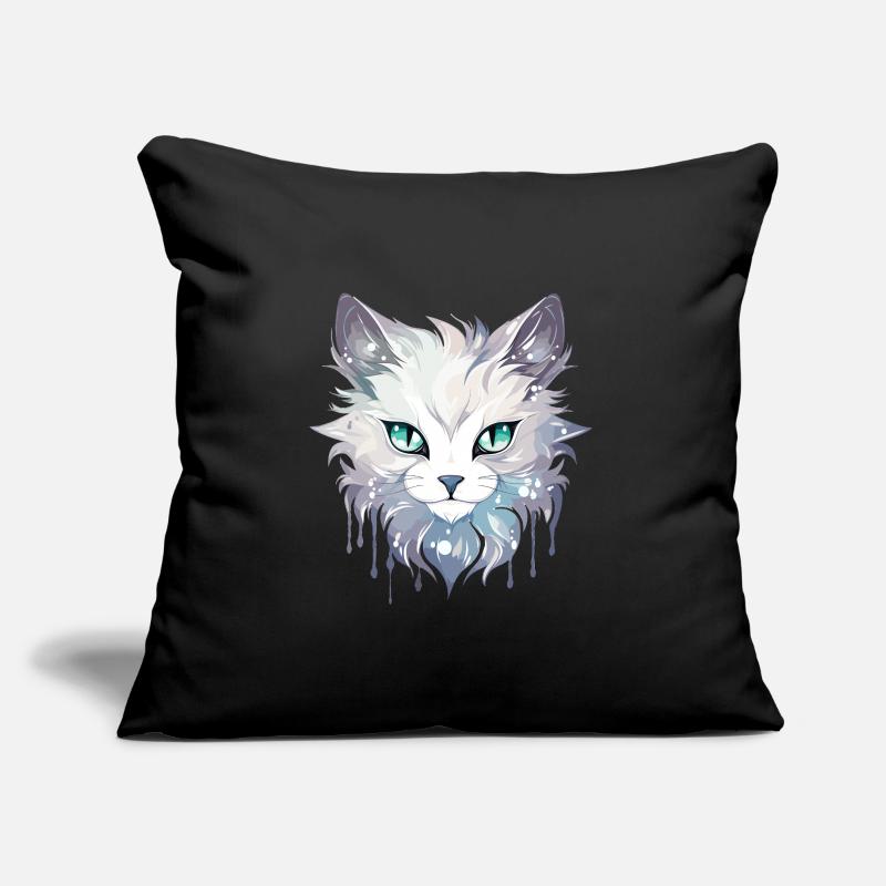 Chat - illustration Coussin et housse de 45 x 45 cm