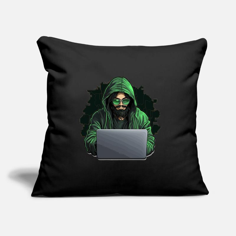 Hacker éthique - Illustration Coussin et housse de 45 x 45 cm