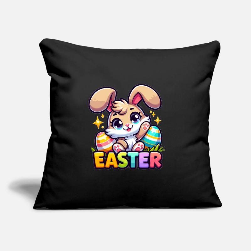 Happy Easter - Easter Bunny Illustration Sofakissen mit Füllung 45 x 45 cm