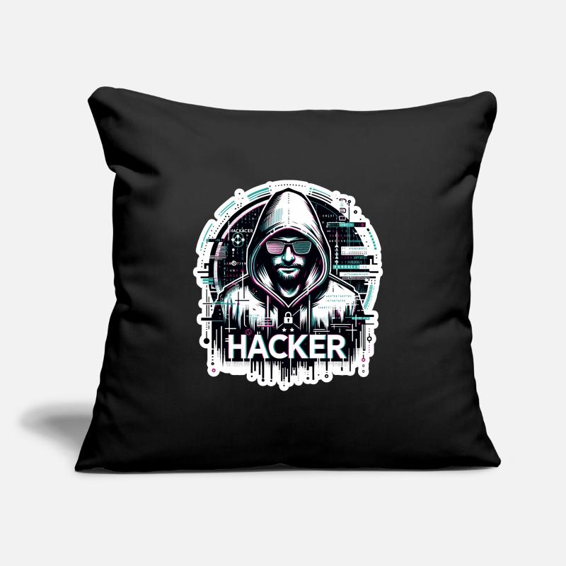Hacker - Illustration Coussin et housse de 45 x 45 cm