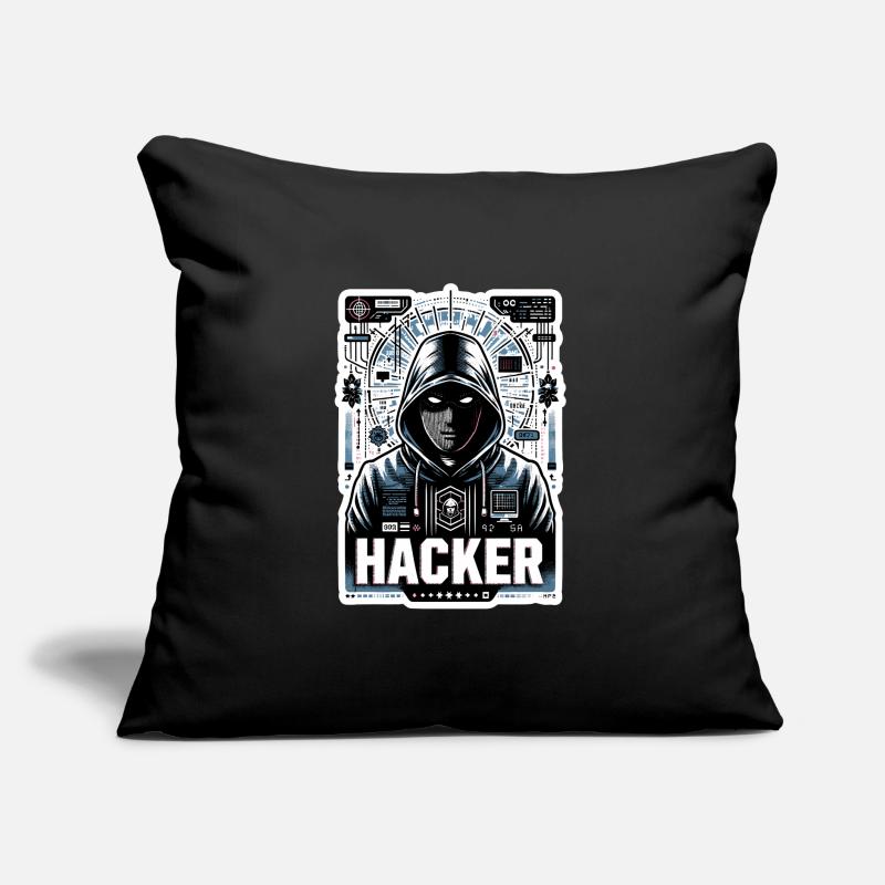 Hacker - Illustration Coussin et housse de 45 x 45 cm
