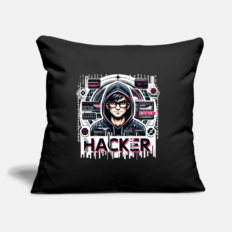 Hacker - Illustration Coussin et housse de 45 x 45 cm
