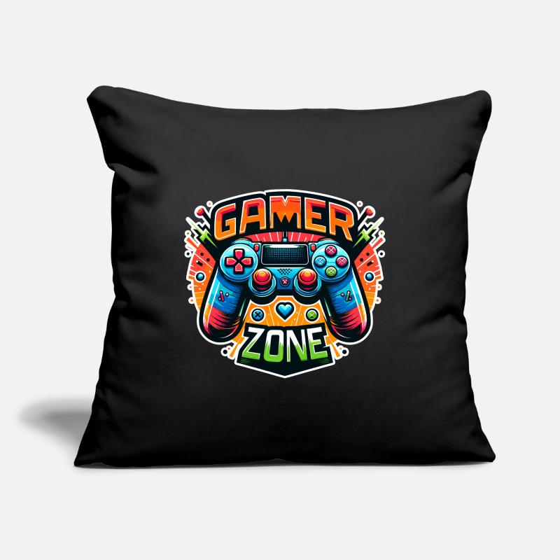 Gamer Zone - Controller Illustration Sofakissen mit Füllung 45 x 45 cm