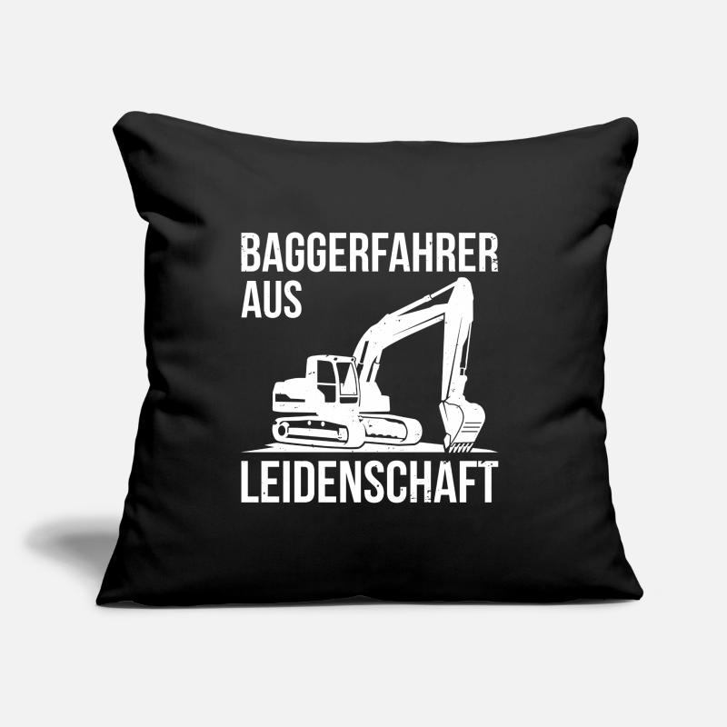 Baggerfahrer aus Leidenschaft Spruch Geschenk Sofakissen mit Füllung 45 x 45 cm