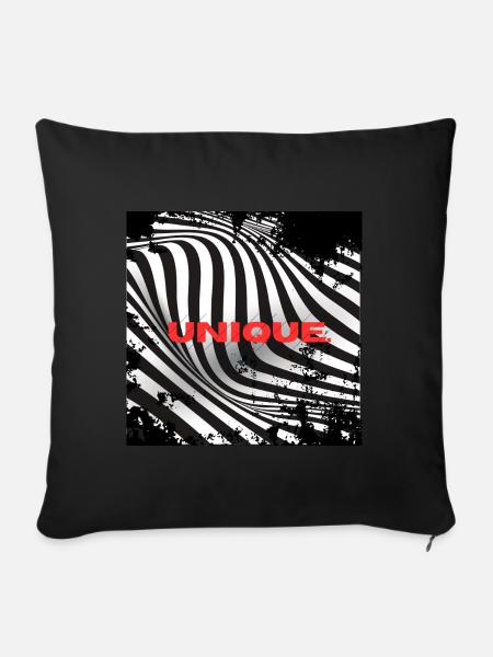Unique - Sofakissen mit Füllung 45 x 45 cm - Schwarz