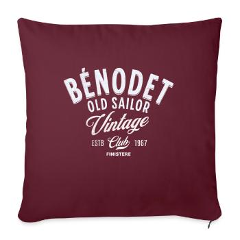 Benodet Old Sailor Vintage Club - Sofa pillow with filling 45cm x 45cm - burgundy - Front