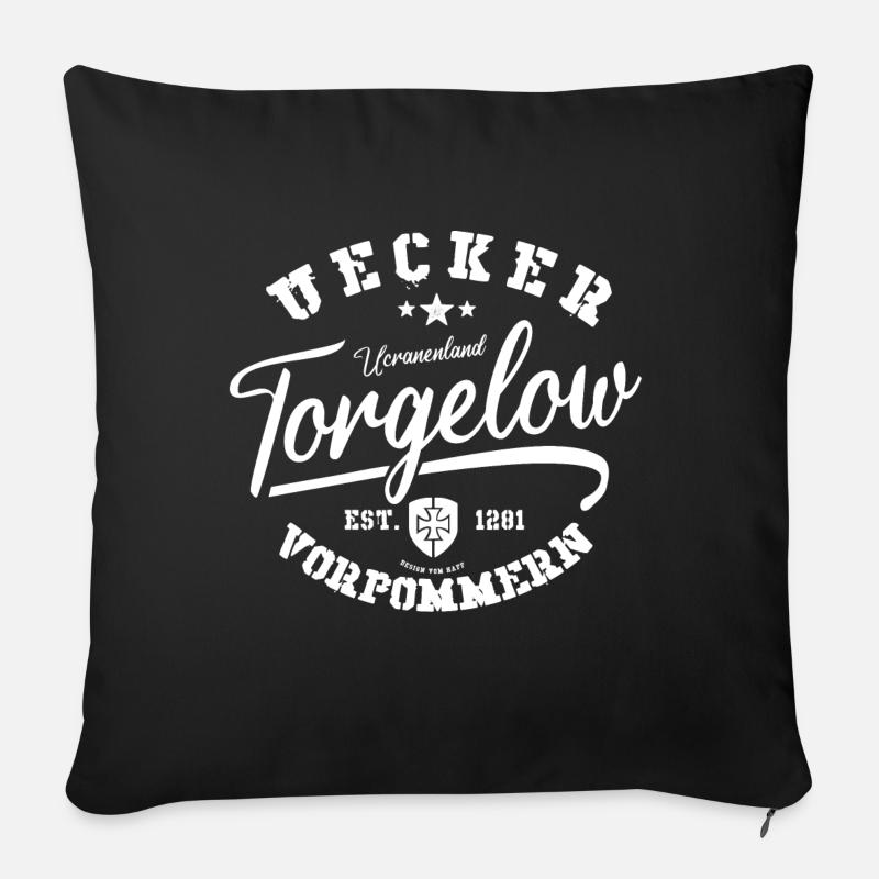 Torgelow - Sofakissen mit Füllung 45 x 45 cm - Schwarz