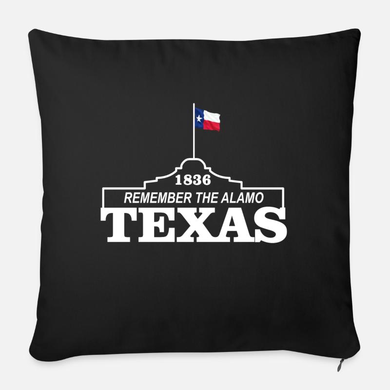 Texas - Coussin et housse de 45 x 45 cm - noir