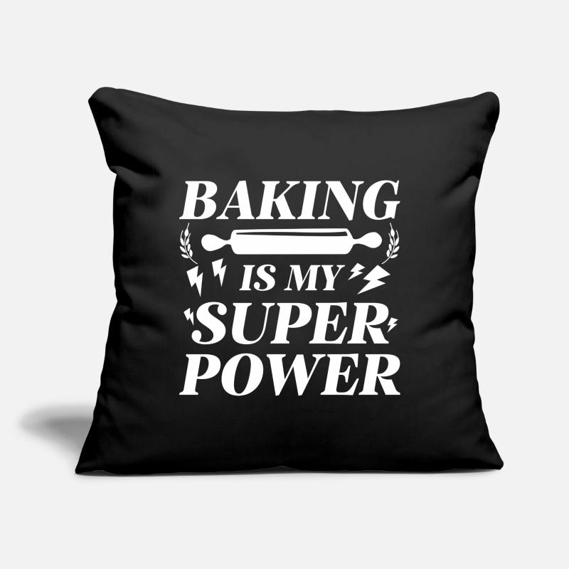 Baking Is My Superpower Sofa pillow with filling 45cm x 45cm
