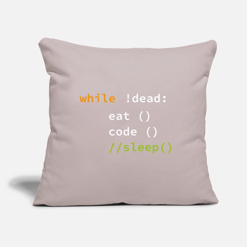 Drôle de cadeau de programmeur de codage Coussin et housse de 45 x 45 cm