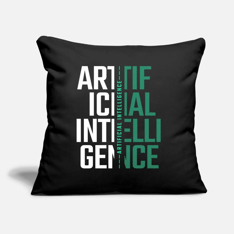 AI Artificial Intelligence Futuristic Nerd Gift Sofa pillow with filling 45cm x 45cm