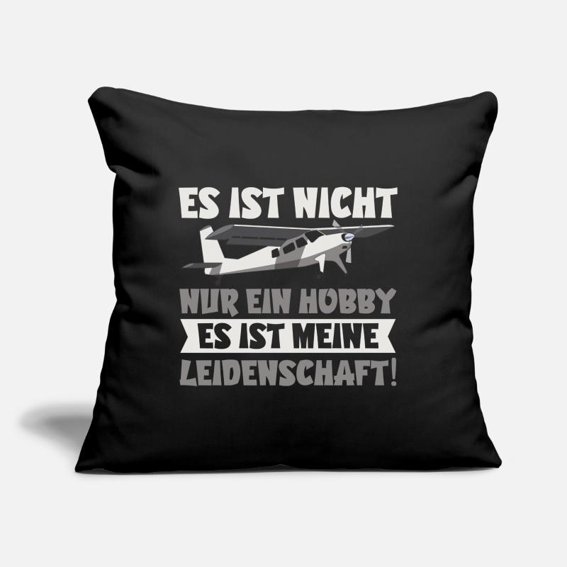 Flugzeugmodellbauer, Modellbauer Piloten Geschenk Sofakissen mit Füllung 45 x 45 cm