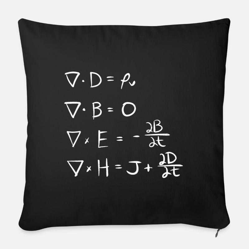 Physik Formel Gleichungen Physiker Geschenk - Sofakissen mit Füllung 45 x 45 cm - Schwarz