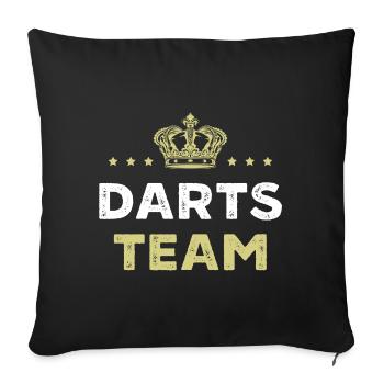 Darts Team - Sofa pillow with filling 45cm x 45cm - black - Front