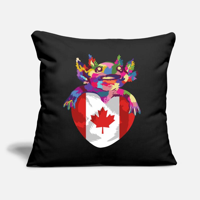 Drapeau du Canada Feuille d’érable Drapeau canadien Canada Coussin et housse de 45 x 45 cm