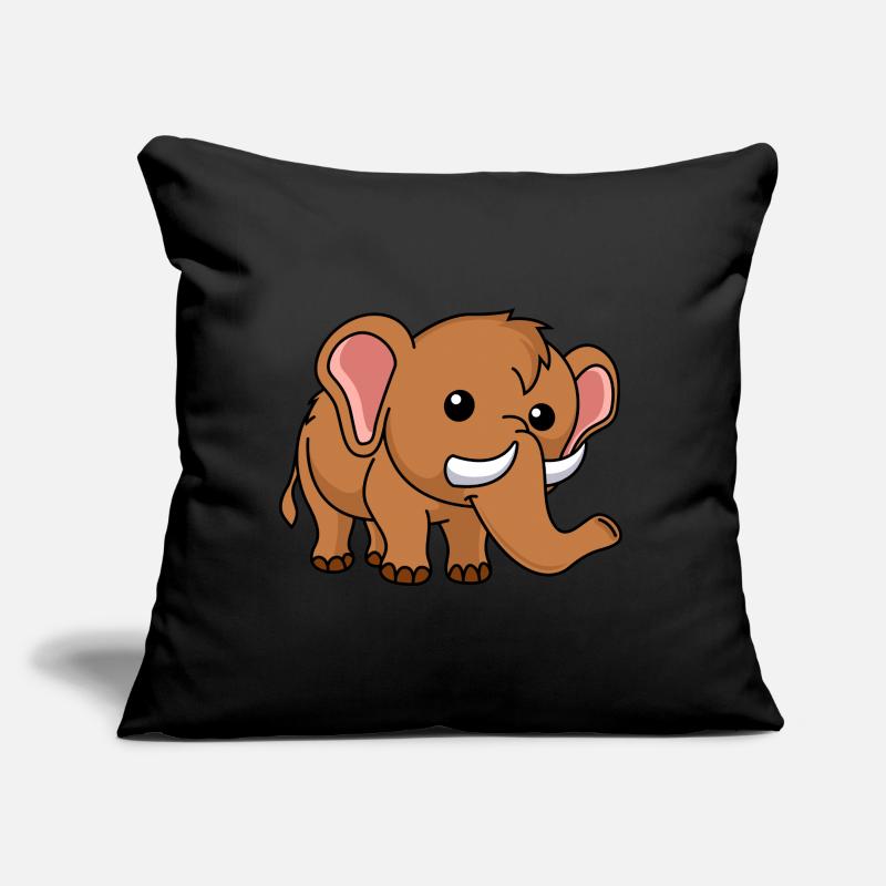 Mammut Comic Tier Sofakissen mit Füllung 45 x 45 cm