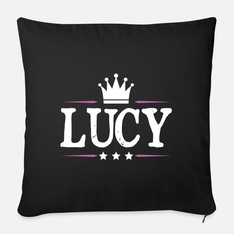 Lucy - Sofakissen mit Füllung 45 x 45 cm - Schwarz