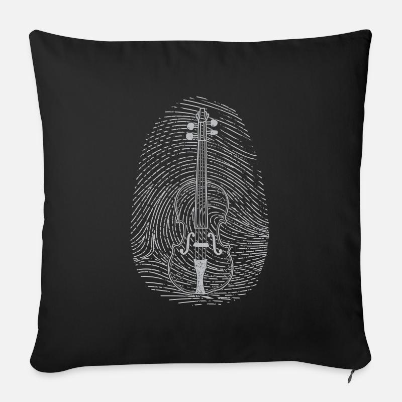 Cellist DNA - Sofakissen mit Füllung 45 x 45 cm - Schwarz
