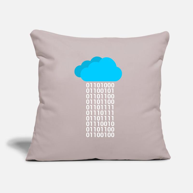 Informatique Binary Cloud Cloud Coussin et housse de 45 x 45 cm