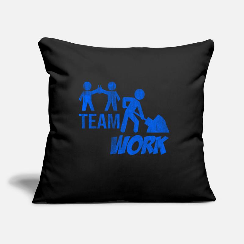 Construction worker construction site teamwork Sofa pillow with filling 45cm x 45cm