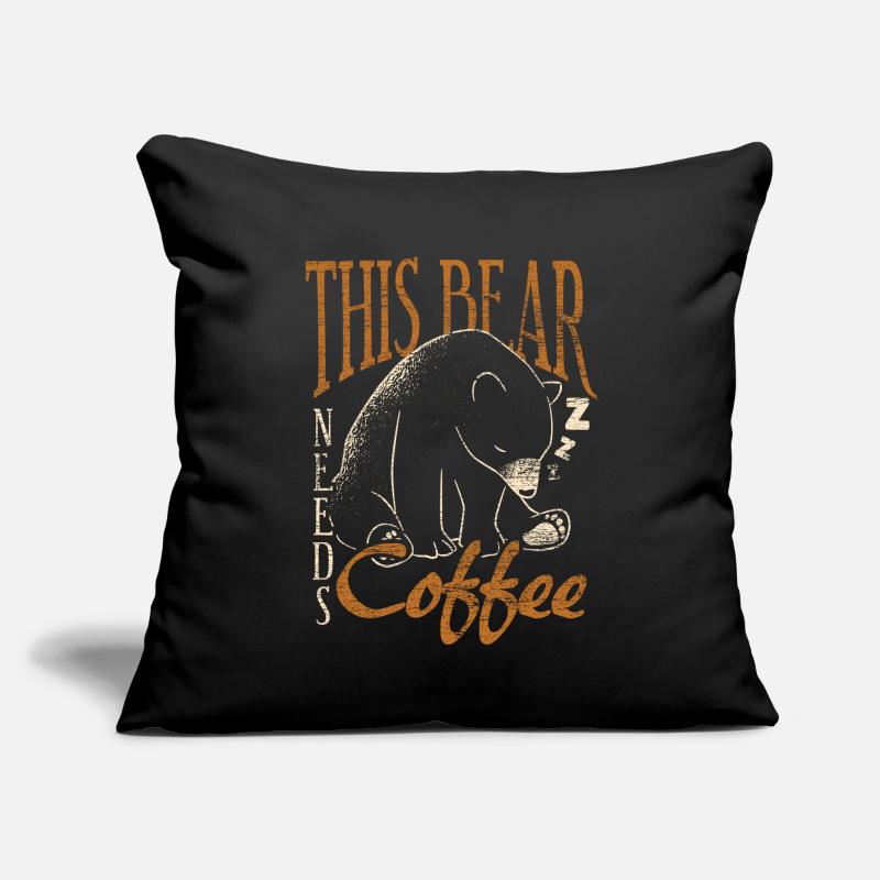 Bear coffee Sofa pillow with filling 45cm x 45cm