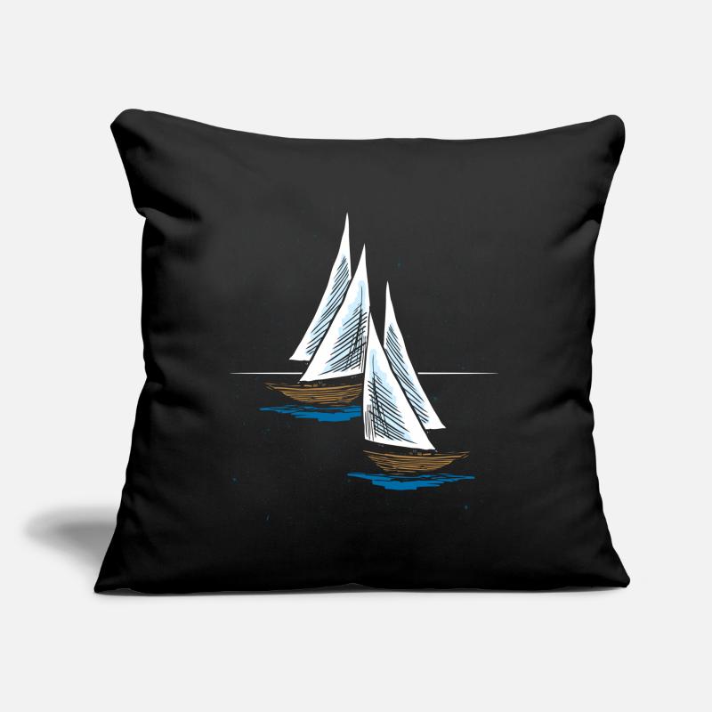 Sailing ship Sofa pillow with filling 45cm x 45cm