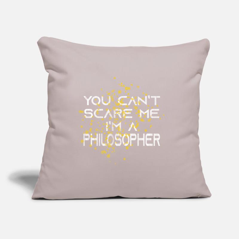 Philosopher scared Sofa pillow with filling 45cm x 45cm