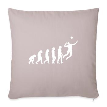 Volleyball Evolution - Sofakissen mit Füllung 45 x 45 cm - helles Taupe - Vorne