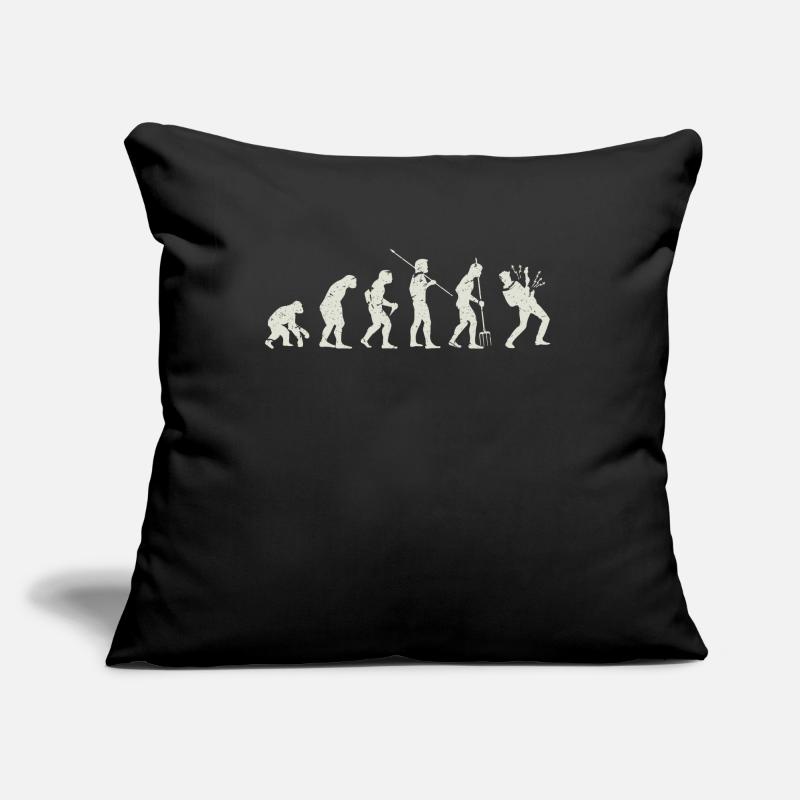 Evolution de la guitare Coussin et housse de 45 x 45 cm