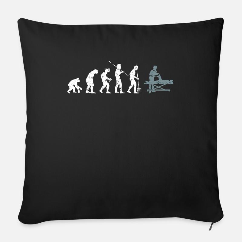 Evolution Physiotherapy - Sofa pillow with filling 45cm x 45cm - black