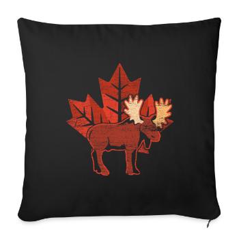 Canada - Coussin et housse de 45 x 45 cm - noir - Devant
