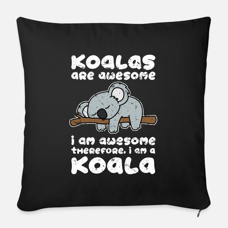 Koala - Sofakissen mit Füllung 45 x 45 cm - Schwarz