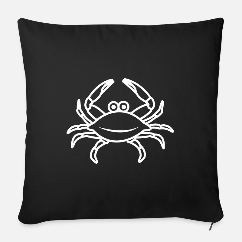 Krabbe - Sofakissen mit Füllung 45 x 45 cm - Schwarz