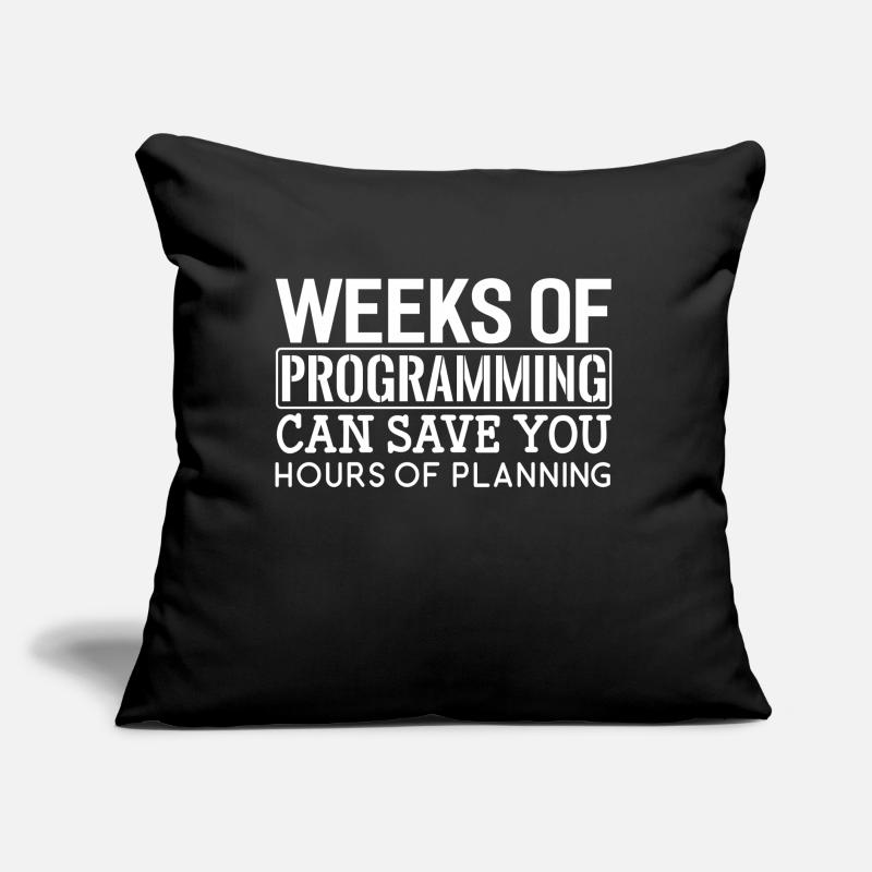 Programmeurs semaines De Programmation Coussin et housse de 45 x 45 cm