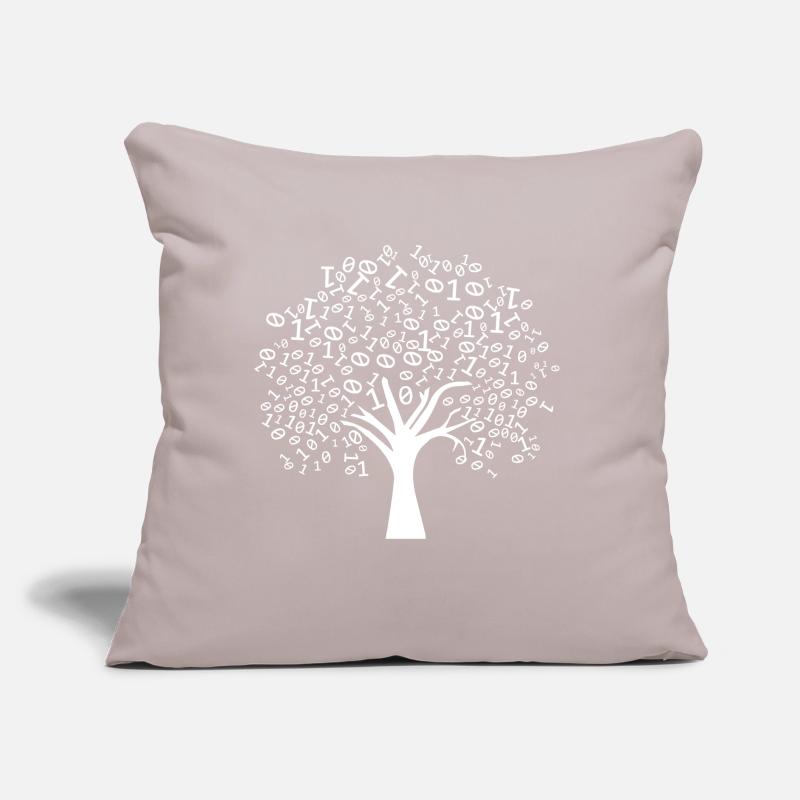 Programmer Binary Tree Sofa pillow with filling 45cm x 45cm