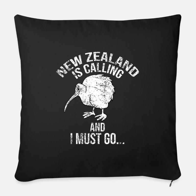 kiwi - Sofa pillow with filling 45cm x 45cm - black