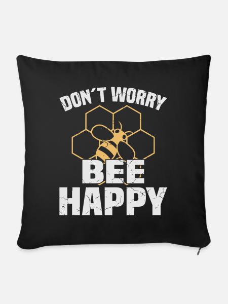 Imker Spruch - Sofakissen mit Füllung 45 x 45 cm - Schwarz
