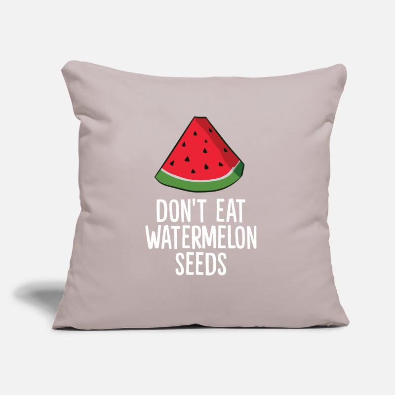 Ne mangez pas de graines de pastèque grossesse Coussin et housse de 45 x 45 cm
