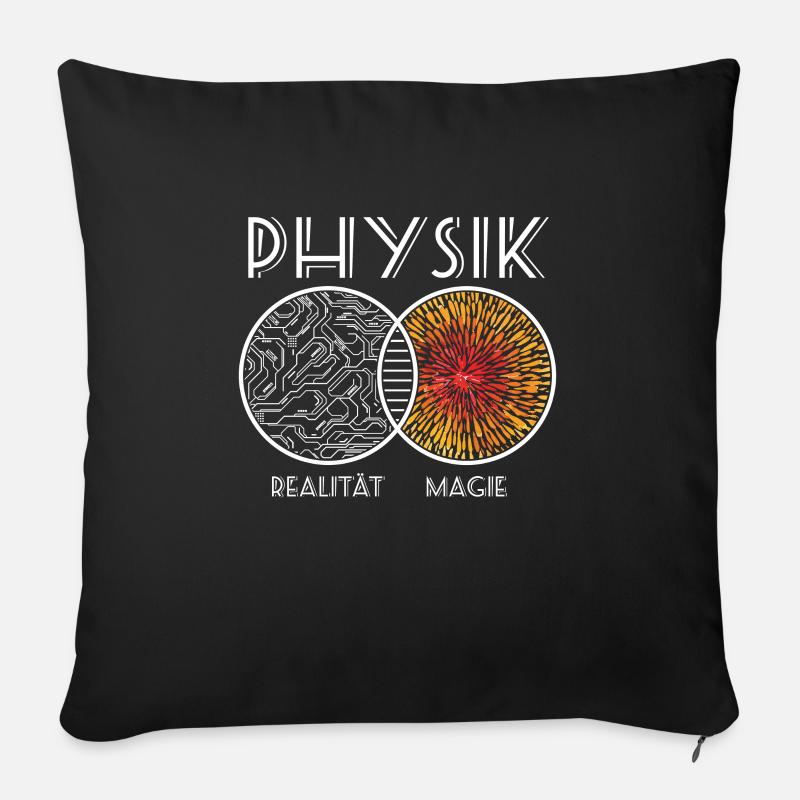 Physik Kinder - Sofakissen mit Füllung 45 x 45 cm - Schwarz