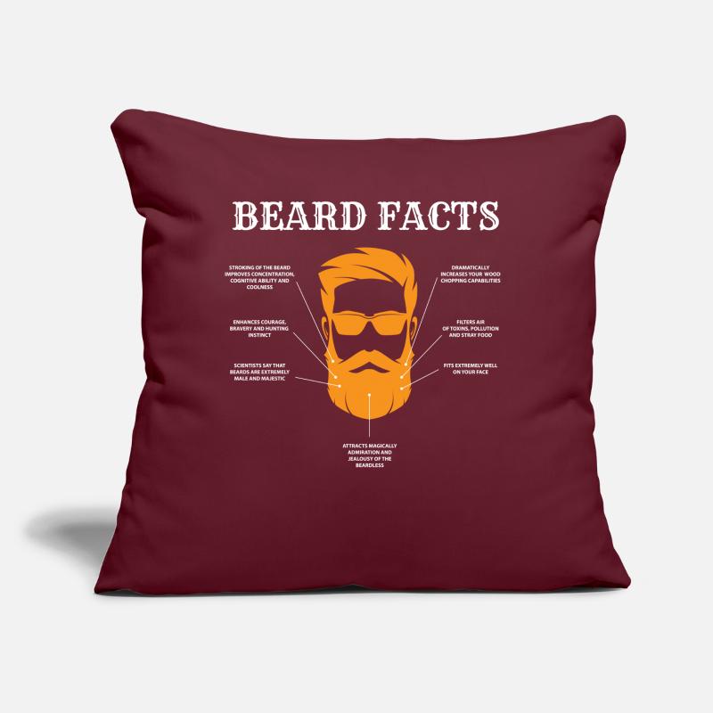 Bart faits, barbe, barbe Coussin et housse de 45 x 45 cm
