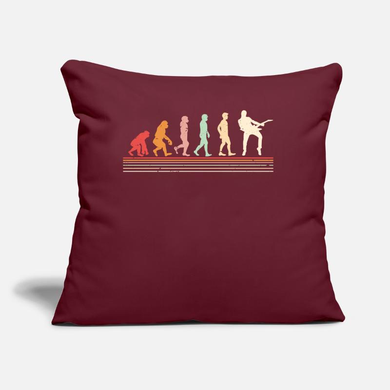Guitar player Evolution, guitarist Sofa pillow with filling 45cm x 45cm