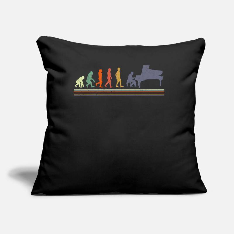 Pianiste Evolution Musicien Coussin et housse de 45 x 45 cm