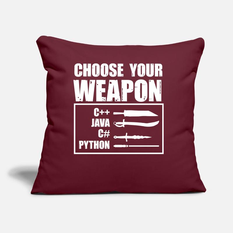 Python-Programmierung, Programmierer, Coder Sofakissen mit Füllung 45 x 45 cm