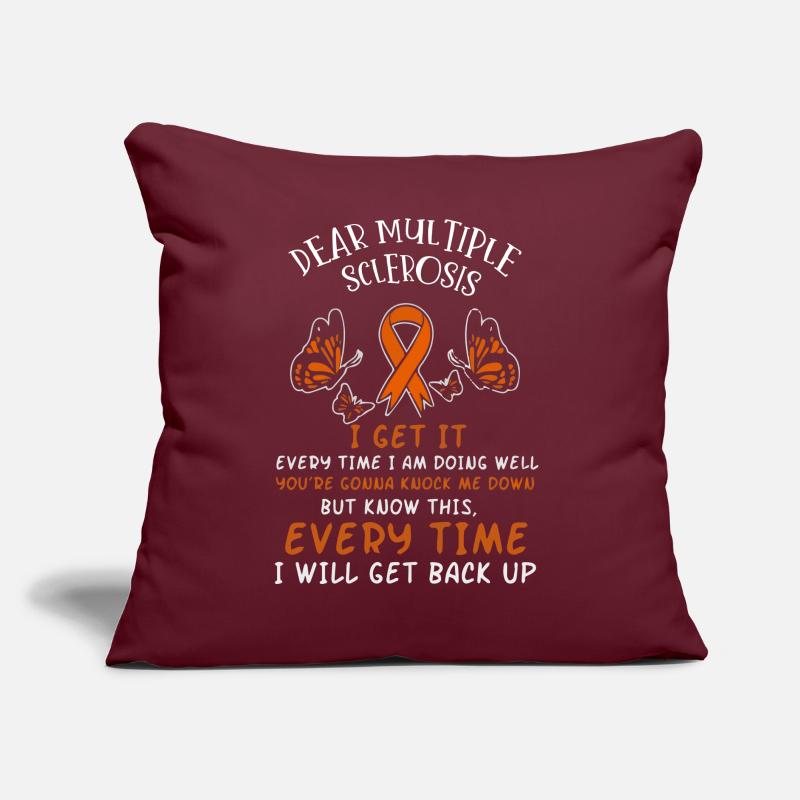 Multiple sclerosis sensitization. Sofa pillow with filling 45cm x 45cm