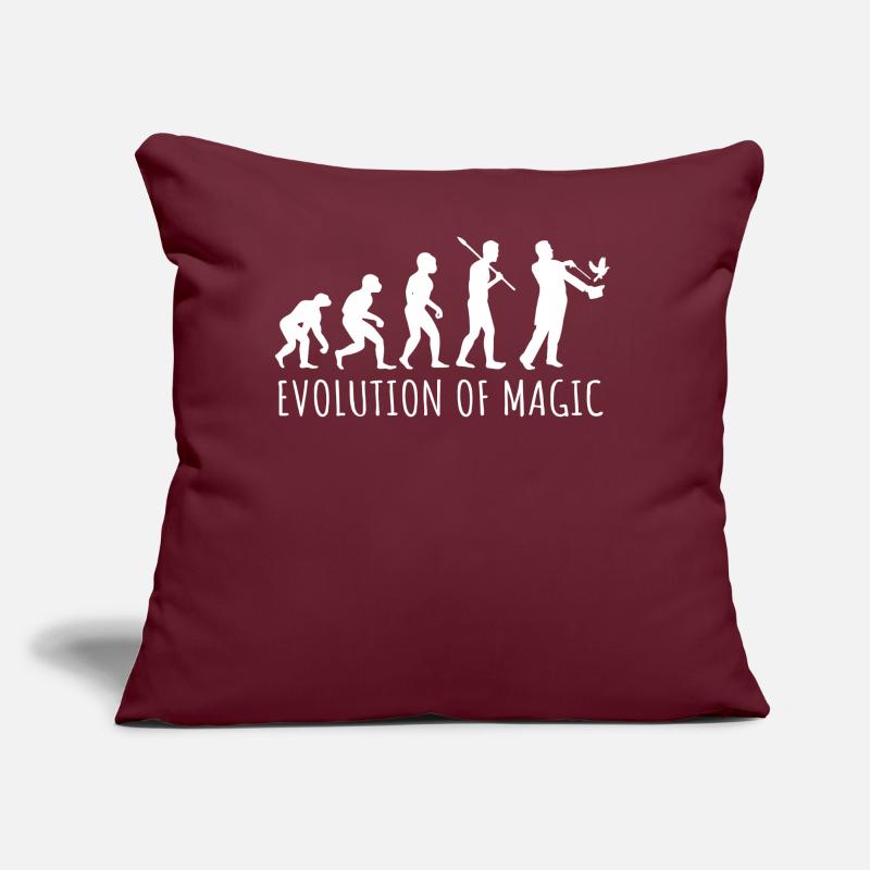 Évolution du magicien, magicien Coussin et housse de 45 x 45 cm